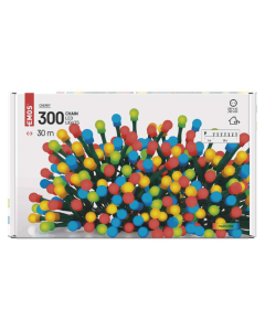 EMOS Svetlosni lanac - cherry 300 LED, 30 m multicolor tajmer - MTG-D5AM04