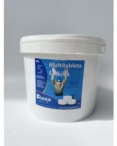 DIASA Multi 5 u 1 tablete za održavanje vode u bazenu 5kg - 32056