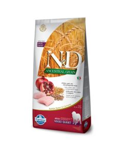N&D Ancestral Grain Chicken & Pomegranate Maxi Giant 12kg - Piletina, spelta, ovas i nar - PS6004