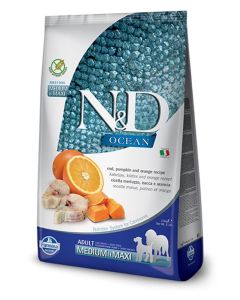 N&D Ocean Codfish Pumpkin&Orange Medium/Maxi 2,5kg - PS6028