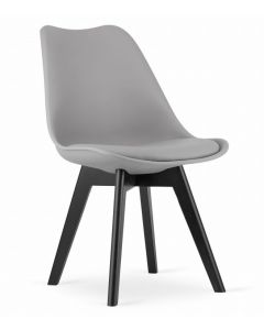 MODERNHOME Napoli set 4 stolice gray black - MODEL_3754