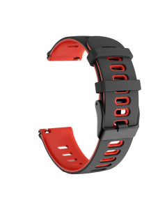 Narukvica double za smart watch Samsung 4, 5 22mm crno crvena - 205122