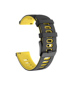 Narukvica double za smart watch Samsung 4, 5 22mm crno zuta - 205128