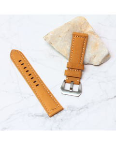 Narukvica elegant kozna za smart watch 22mm svetlo braon - 205183