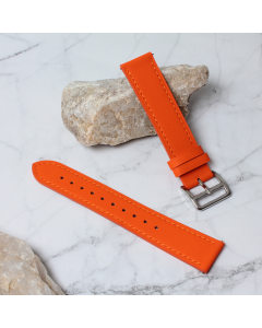 Narukvica kozna za smart watch 22mm narandzasta - 210003