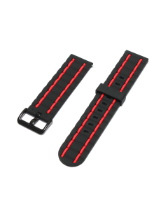 Narukvica Linea za smart watch 22mm crveno crna - 98346