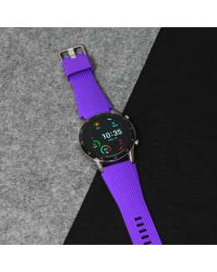 Narukvica relief za smart watch 22mm tamno ljubicasta - 201707-1