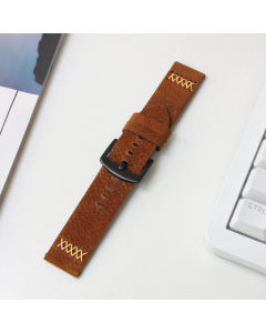 Narukvica thread kozna za smart watch 22mm braon - 210005