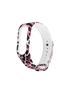 Narukvica za smart watch Xiaomi Mi Band M3/M4 leopard pink - 94683