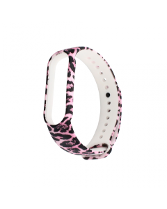 Narukvica za smart watch Xiaomi Mi Band M5/M6  leopard pink - 94689-1