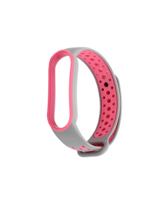Narukvica za smart watch Xiaomi Mi Band M5/M6 siva pink - 94678