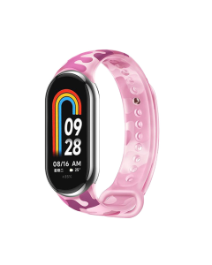 Narukvica za smart watch Xiaomi Mi Band M8/M9 army pink - 217484
