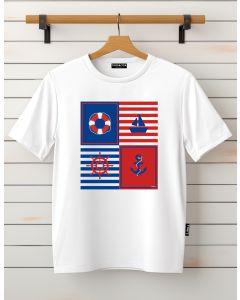 TAMANITZA Ženska bela majica NAUTIKA - Tamanitza20L