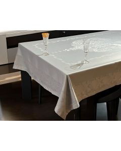 VIKTORIJA Vodootporni stolnjak 160x220cm Siva boja Kruna - VLK000137-sivabojak