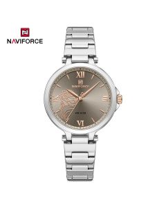 Naviforce ženski ručni sat Kvarcni mehanizam SIVI NF5060 - NF5060 SIVI