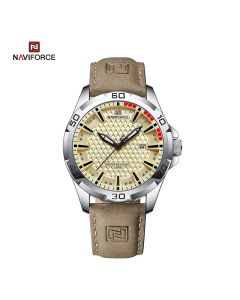 Naviforce Muški ručni sat Kvarcni mehanizam bež NF8023 - NF8023 BEŽ