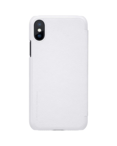 Maska za iPhone XS Max bela na preklop Nillkin Qin - 026197