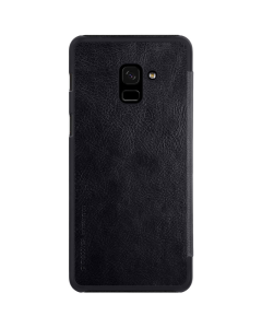 Maska za Samsung A8 Plus/ A730 (2018) crna na preklop Nillkin Qin - 022487