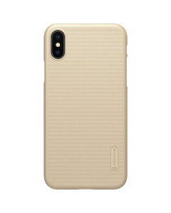 Maska za iPhone X/ iPhone XS zlatna Nillkin Super Frosted Shield - 019619