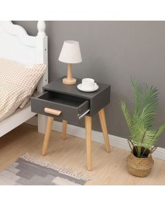 MODERNHOME Noćni stočić 1 fioka deva siva - WYJ-085 GRAY