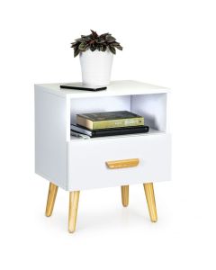 MODERNHOME Noćni stočić 1 fioka nova bela - WYJ-258 WHITE