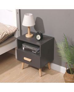 MODERNHOME Noćni stočić 1 fioka nova siva - WYJ-258 GRAY