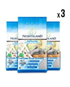 NORTHLAND Posip za mačke Marsejski sapun 20L, 3 komada - 3360138