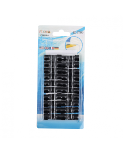Nosac kablova JWD, samolepljivi 20 kom crni - 220445