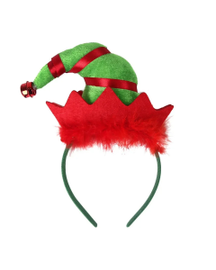 Novogodisnji ukras Rajf za kosu kapa vilenjaka