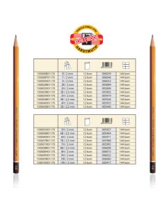 KOOH-I-NOOR Grafitna umetnička olovka 1500 6H - set 12 kom - NS00106