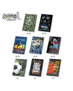 S-COOL Sveska tvrdi povez A4 dikto 80 listova SC134 - SC134