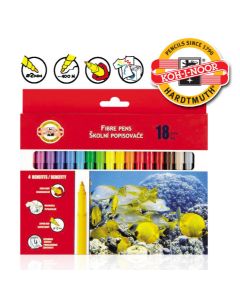 KOOH-I-NOOR Flomasteri set 1/18 - NS10873