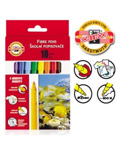 KOOH-I-NOOR Flomasteri set 1/10 - NS10874