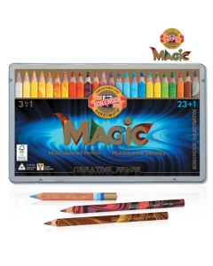 KOOH-I-NOOR Drvene bojice Magic, set 1/24 metal box 3408 - NS15471