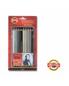 KOOH-I-NOOR Drvene bojice, akvarel Mondeluz, set 1/12 3722 - NS20966