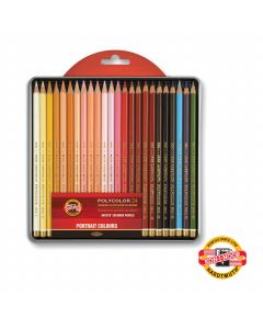 KOOH-I-NOOR Drvene bojice, umetničke, Portrait Polycolor, set 1/24 3824 - NS22182