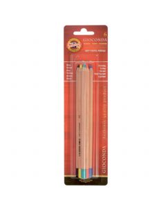 KOOH-I-NOOR Pastel meki u olovci, blister card 1/6 8826 - NS22942