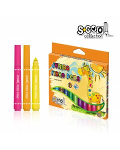 S-COOL Flomasteri Jumbo, set 1/12 sc307 - NS24112