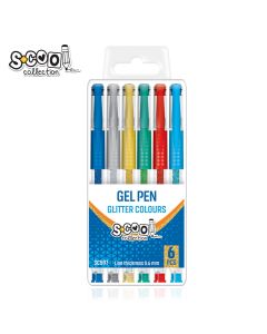 S-COOL Gel olovka Glitter, set 1/6 sc597 - NS26307