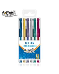 S-COOL Gel olovka Metallic, set 1/6 sc598 - NS26308