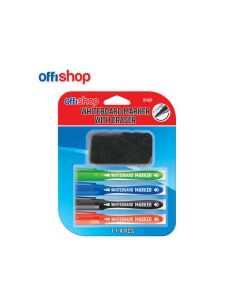 OFFISHOP Markeri za belu tablu set sa sunđerom 1/4 OF429 - NS28199