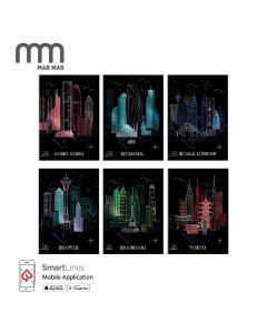 MAR MAR Sveska Metallic cities, A4 linija - NS28213