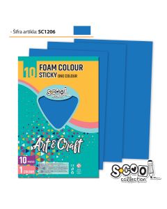 S-COOL Eva pena samolepiva svetlo plava, set 1/10 sc1206 - NS28536