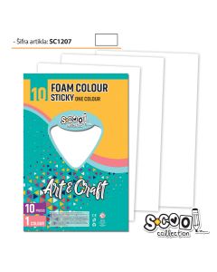 S-COOL Eva pena samolepiva bela, set 1/10 sc1207 - NS28537