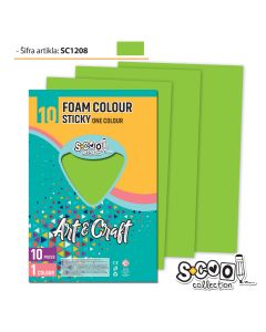 S-COOL Eva pena samolepiva svetlo zelena, set 1/10 sc1208 - NS28538