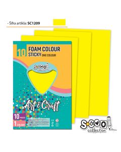 S-COOL Eva pena samolepiva žuta, set 1/10 sc1209 - NS28539