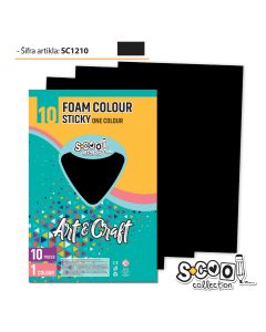 S-COOL Eva pena samolepiva crna, set 1/10 sc1210 - NS28540