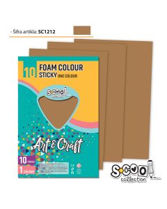 S-COOL Eva pena samolepiva svetlo braon, set 1/10 sc1212 - NS28542