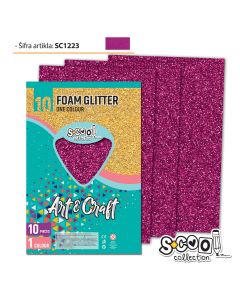 S-COOL Eva pena gliter ljubičasta, set 1/10 sc1223 - NS28553