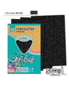 S-COOL Eva pena gliter siva, set 1/10 sc1227 - NS28557